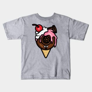 Cutest Turbo - Strawberry/Chocolate Ice Cream Kids T-Shirt